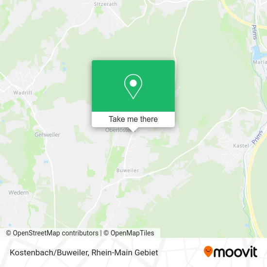 Карта Kostenbach/Buweiler