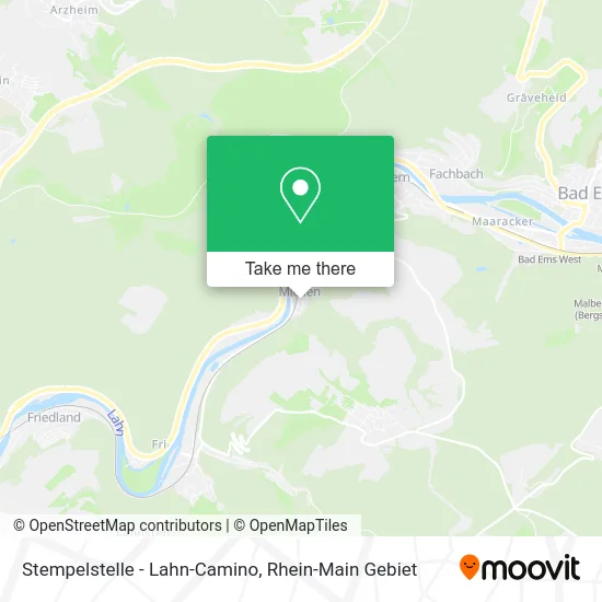 Карта Stempelstelle - Lahn-Camino