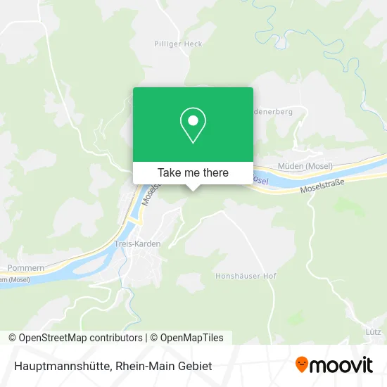 Карта Hauptmannshütte