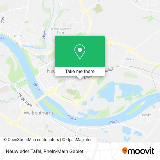 Карта Neuwieder Tafel