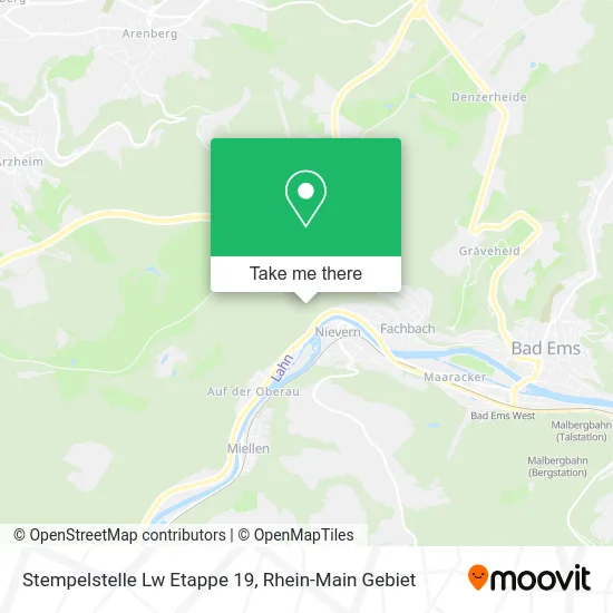 Карта Stempelstelle Lw Etappe 19