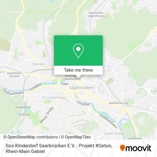 Карта Sos-Kinderdorf Saarbrücken E.V. - Projekt #Geton