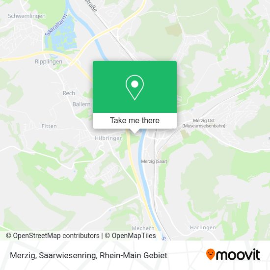 Карта Merzig, Saarwiesenring