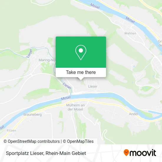 Карта Sportplatz Lieser