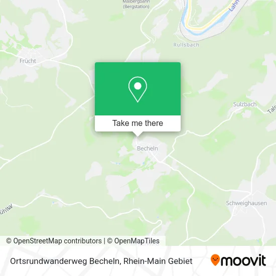 Карта Ortsrundwanderweg Becheln