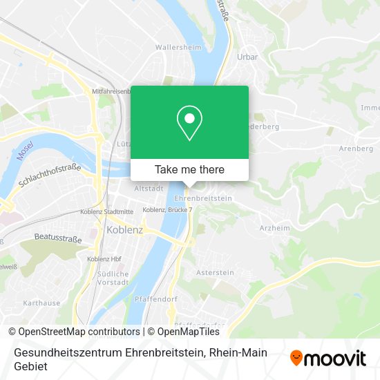 Карта Gesundheitszentrum Ehrenbreitstein
