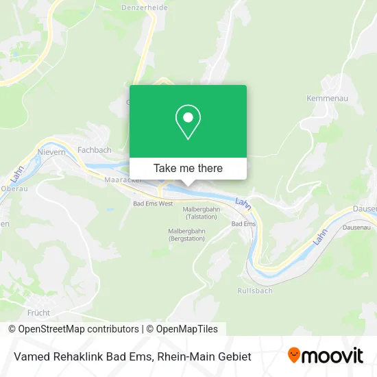 Карта Vamed Rehaklink Bad Ems