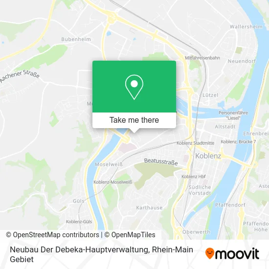 Карта Neubau Der Debeka-Hauptverwaltung