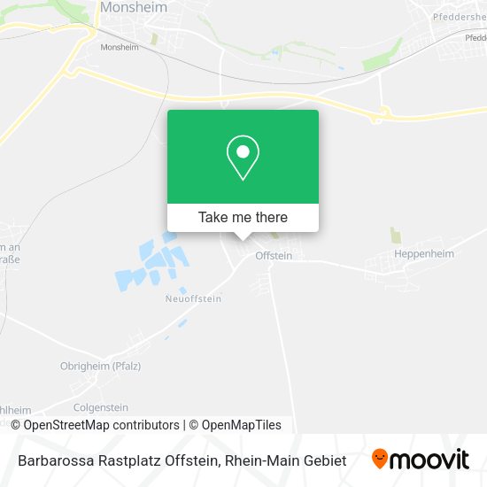 Карта Barbarossa Rastplatz Offstein