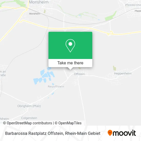 Карта Barbarossa Rastplatz Offstein