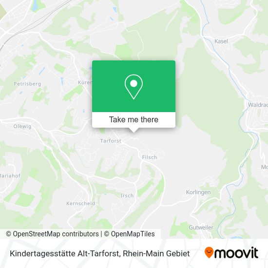 Карта Kindertagesstätte Alt-Tarforst