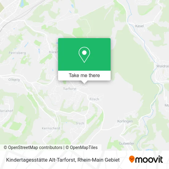 Карта Kindertagesstätte Alt-Tarforst