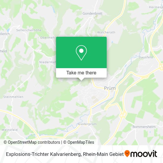Карта Explosions-Trichter Kalvarienberg