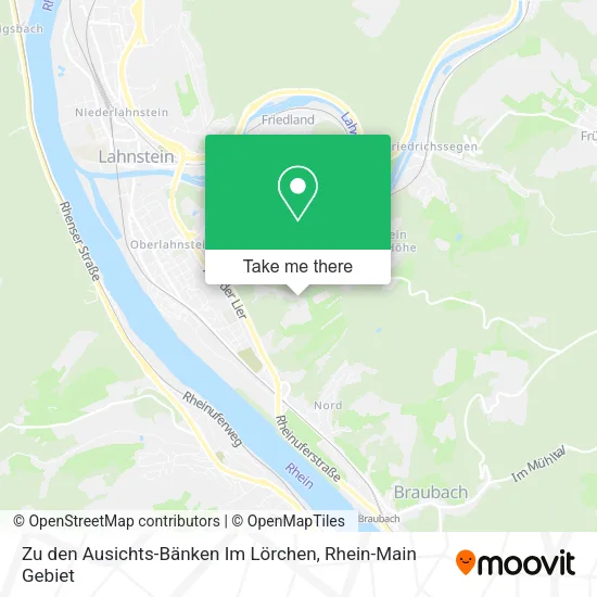 Карта Zu den Ausichts-Bänken Im Lörchen