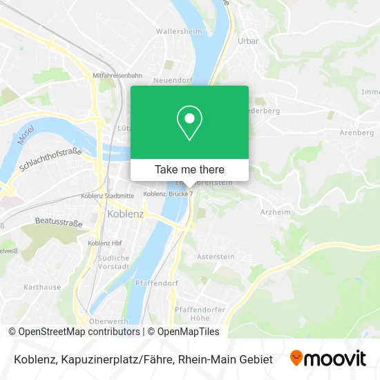 Карта Koblenz, Kapuzinerplatz/Fähre