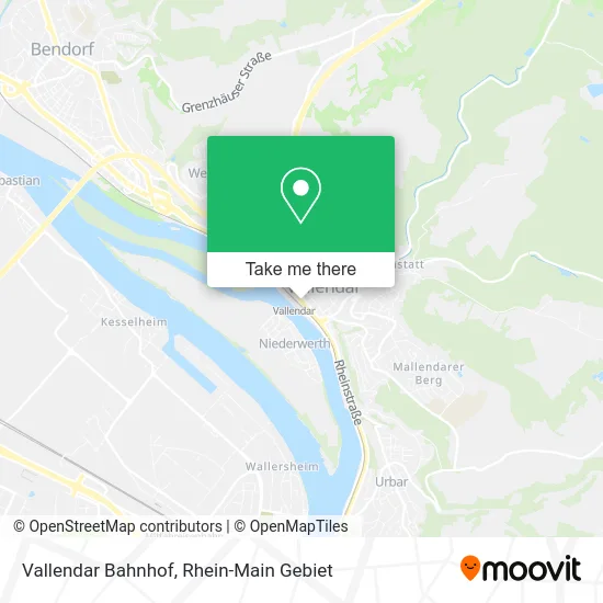 Карта Vallendar Bahnhof