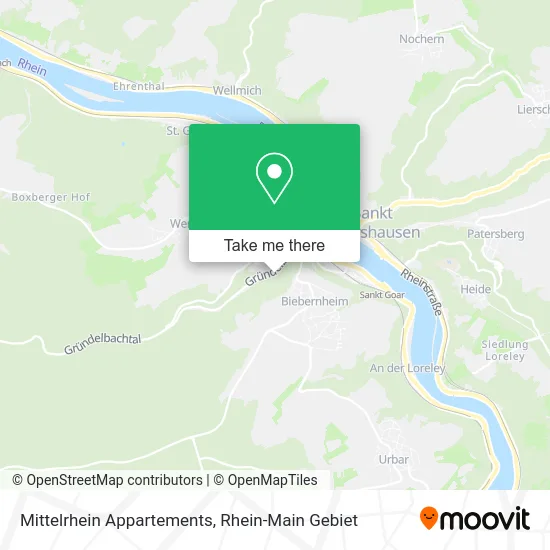 Карта Mittelrhein Appartements