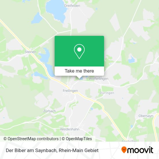 Der Biber am Saynbach map
