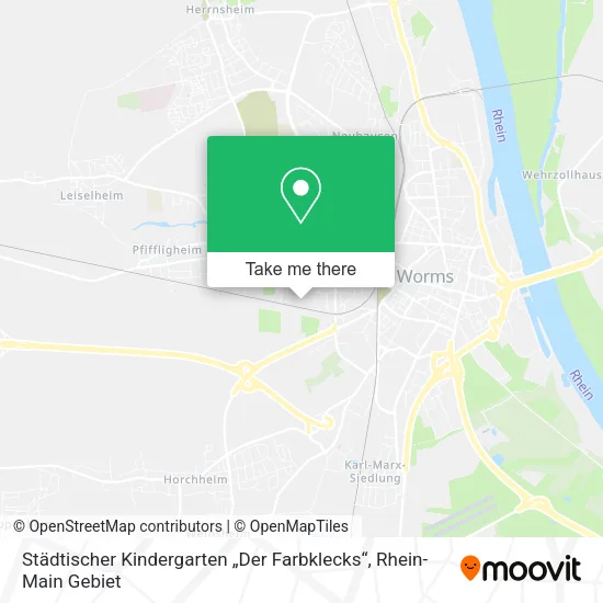 Карта Städtischer Kindergarten „Der Farbklecks“