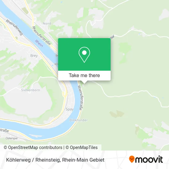 Карта Köhlerweg / Rheinsteig