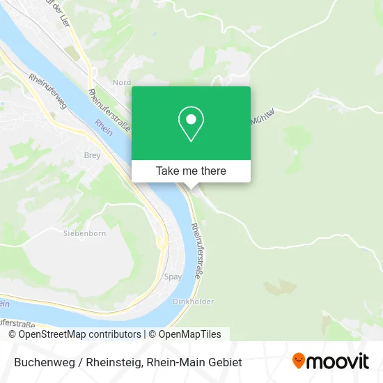 Карта Buchenweg / Rheinsteig