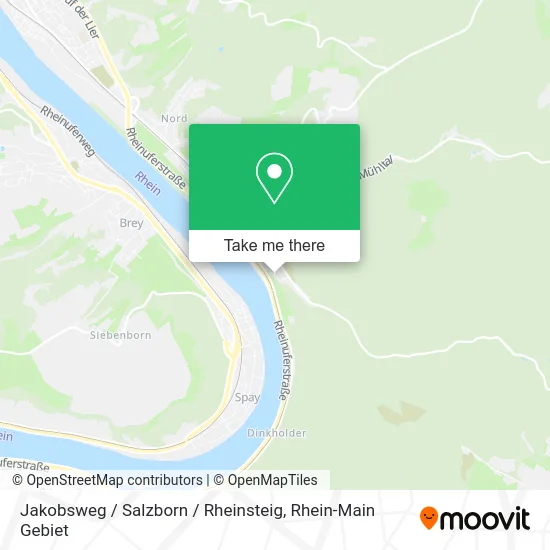 Карта Jakobsweg / Salzborn / Rheinsteig
