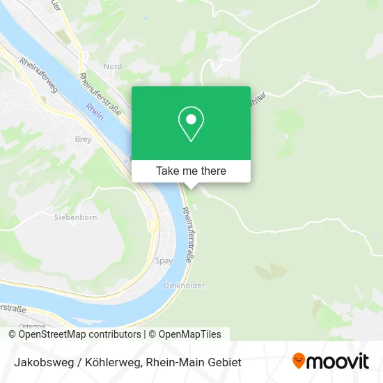 Карта Jakobsweg / Köhlerweg