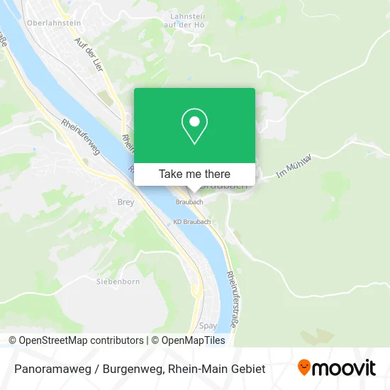Карта Panoramaweg / Burgenweg