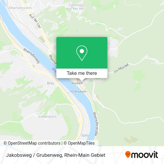 Карта Jakobsweg / Grubenweg