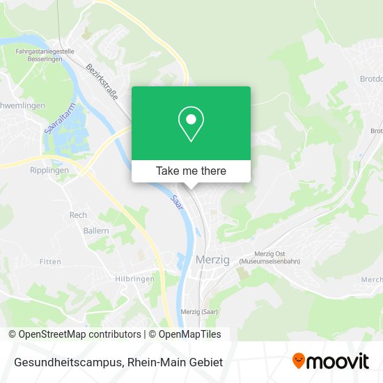Карта Gesundheitscampus