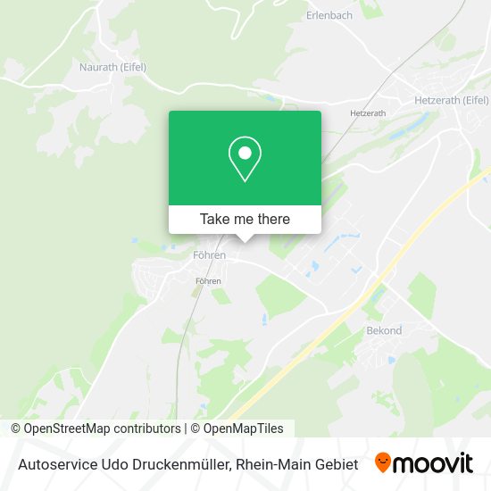 Карта Autoservice Udo Druckenmüller