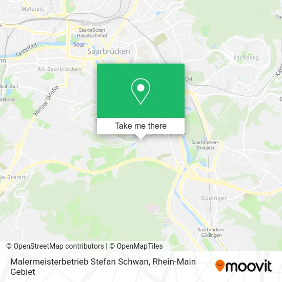 Карта Malermeisterbetrieb Stefan Schwan