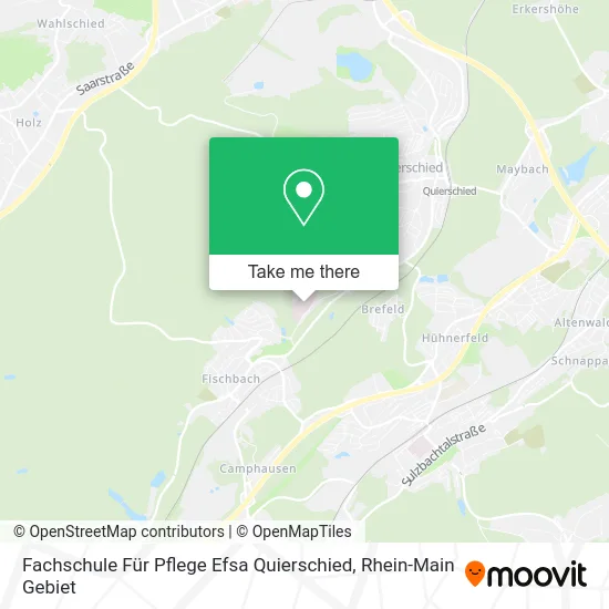 Карта Fachschule Für Pflege Efsa Quierschied