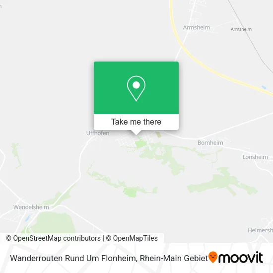 Карта Wanderrouten Rund Um Flonheim