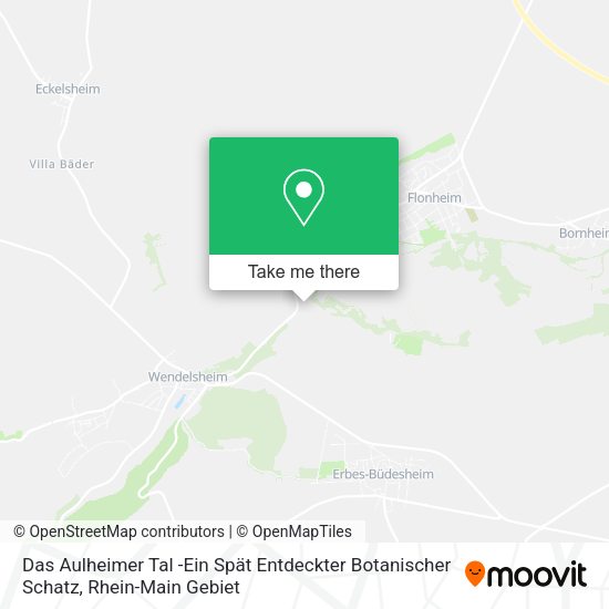 Карта Das Aulheimer Tal -Ein Spät Entdeckter Botanischer Schatz