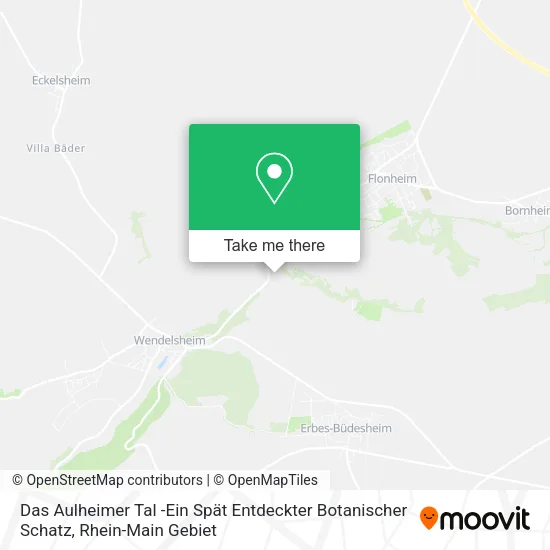 Карта Das Aulheimer Tal -Ein Spät Entdeckter Botanischer Schatz