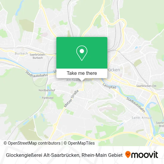 Карта Glockengießerei Alt-Saarbrücken