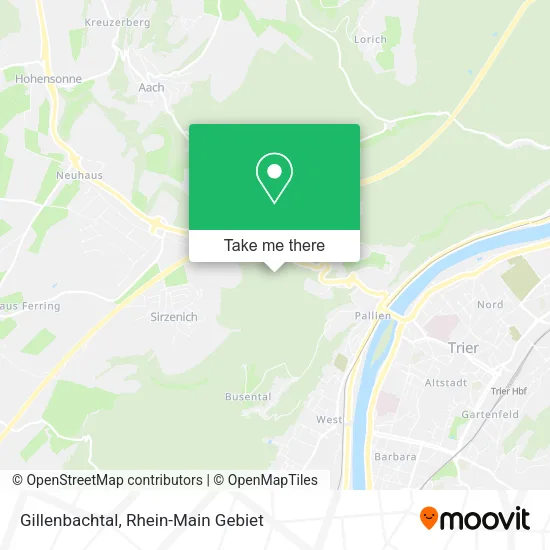 Карта Gillenbachtal