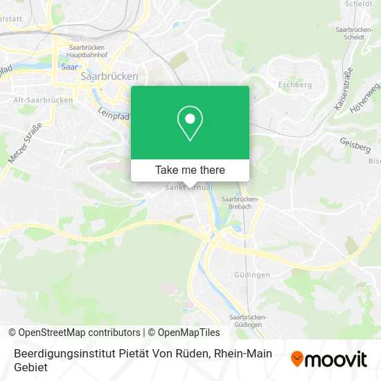 Карта Beerdigungsinstitut Pietät Von Rüden