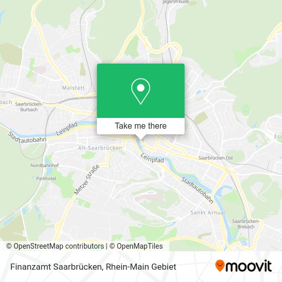 Карта Finanzamt Saarbrücken