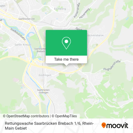 Карта Rettungswache Saarbrücken Brebach 1 / 6
