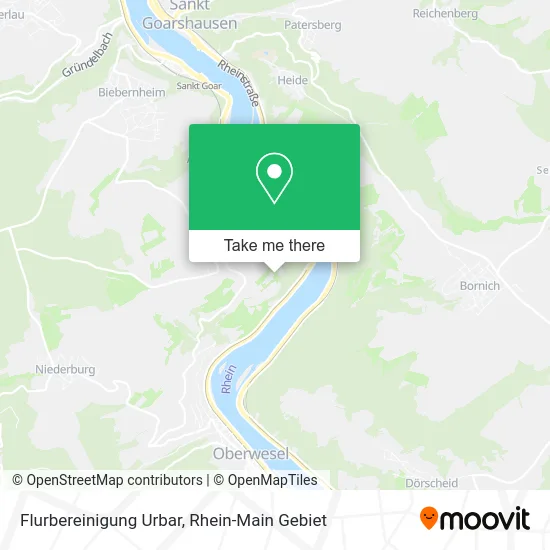 Карта Flurbereinigung Urbar