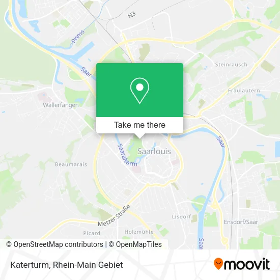 Katerturm map