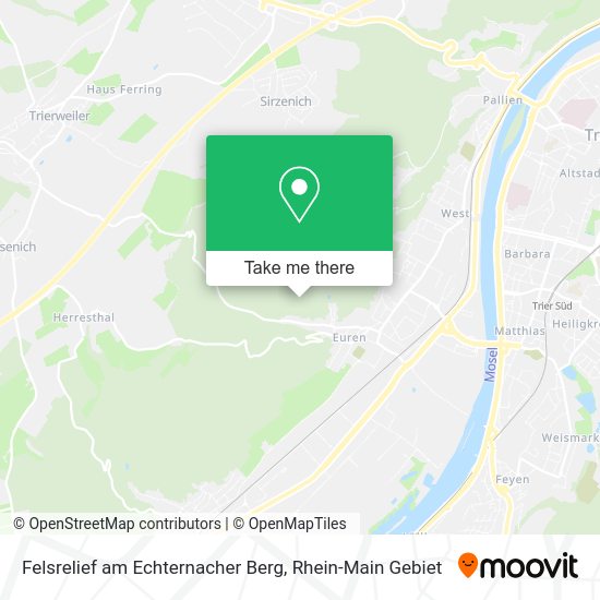 Карта Felsrelief am Echternacher Berg