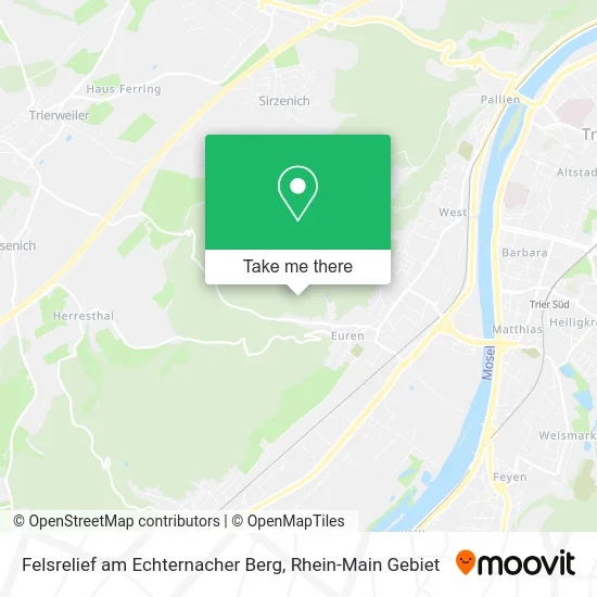 Карта Felsrelief am Echternacher Berg
