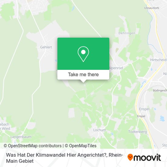Карта Was Hat Der Klimawandel Hier Angerichtet?