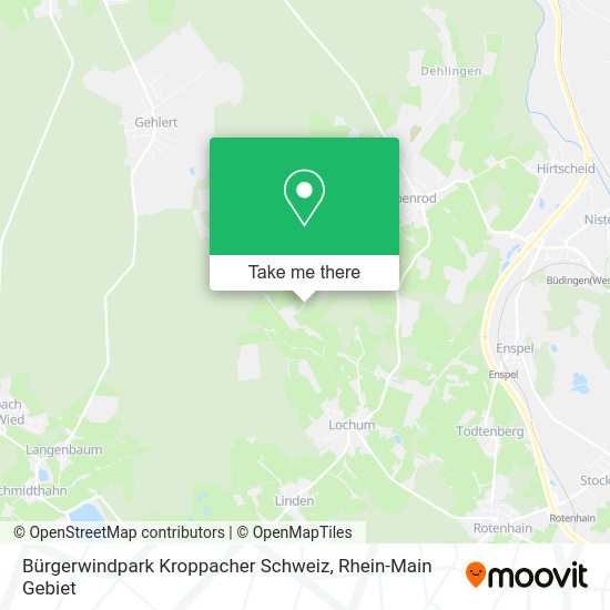Карта Bürgerwindpark Kroppacher Schweiz
