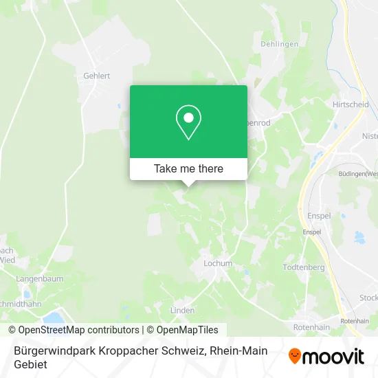 Карта Bürgerwindpark Kroppacher Schweiz