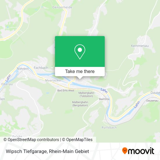 Карта Wipsch Tiefgarage