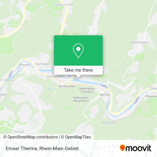 Карта Emser Therme